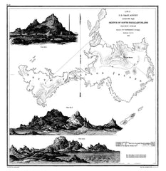 Sketch Of South Farallon Island, Pacific Ocean