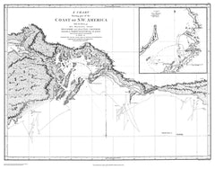 Chart Shewing Part Of The Coast Of N.w. America - By George Vancouver