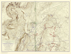 Chickamauga Battle, 1901 Ed., Movements From Chick. To Rossville And Chattanooga, Sept 20 To 23,1863