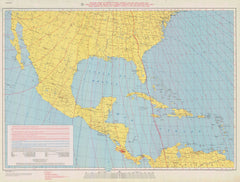 Isogonic Chart Of Mexico Central America And The West Indies