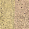 Lloyd's Map Of The Southern States Showing All The Railroads Their Stations And Distances Also The Counties Towns Villages Harbors Rivers And Forts