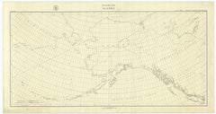 Outline Map Alaska Lambert Conformal Conic Projection