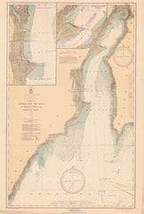 Chart Of Little Bay De Noc And Approaches Thereto From Green Bay