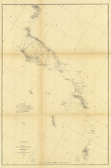 Sketch J Showing The Progress Of The Survey In Section Number 10 From San Diego To Point Sal From 1850 To 1875, Lower Sheet