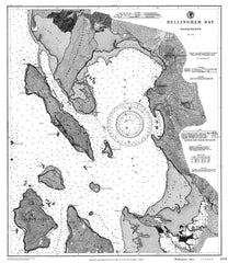 Navigation Chart Of Bellingham Bay, Washington