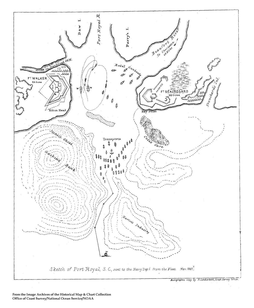 Sketch Of Port Royal - 1861
