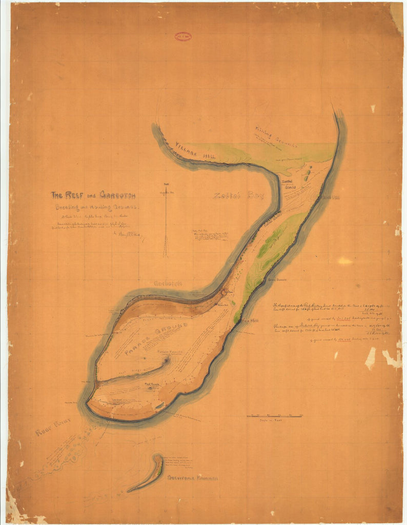 The Original Series Of Fur Seal Rockery Charts - The Reef And Garbotch St. Paul Island Sheet No. 1