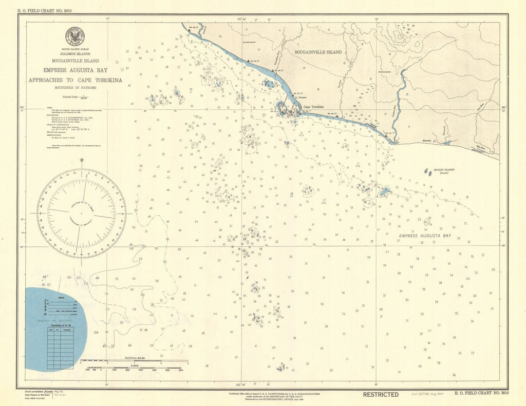 Solomon Islands Bougainville Island Empress Augusta Bay Approaches To Cape Torokina