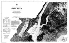 Navigation Chart For The Bay And Harbor Of New York
