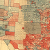 Popular Vote Map: 1880 (James Garfield v. Winfield Hancock)