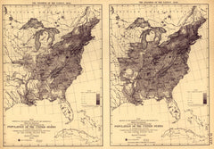 Population of the U.S. by density (1830, 1840)